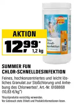 OBI SUMMER FUN CHLOR-SCHNELLDESINFEKTION Angebot
