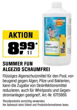OBI SUMMER FUN ALGEZID SCHAUMFREI Angebot
