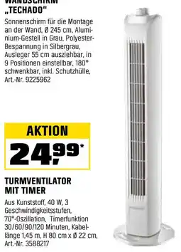 OBI TURMVENTILATOR MIT TIMER Angebot