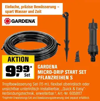 OBI GARDENA MICRO-DRIP START SET PFLANZREIHEN S Angebot