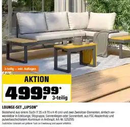 OBI LOUNGE-SET ,,LIPSON" 3-teilig Angebot