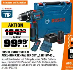 OBI BOSCH PROFESSIONAL AKKU-BOHRSCHRAUBER SET „GSR 12V-15„ Angebot