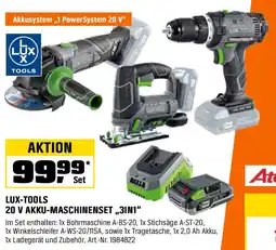OBI LUX-TOOLS 20 V AKKU-MASCHINENSET,,3IN1" Angebot