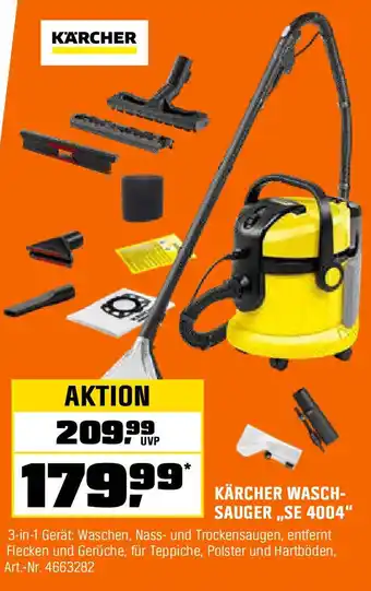 OBI KÄRCHER WASCHSAUGER ,,SE 4004" Angebot