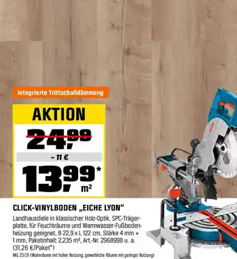OBI CLICK-VINYLBODEN ,,EICHE LYON" Angebot
