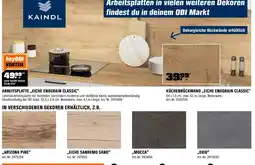 OBI KAINDL ARBEITSPLATTE,,EICHE ENDGRAIN CLASSIC" Angebot