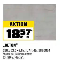 OBI ,,BETON" Angebot