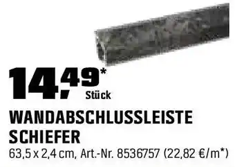 OBI WANDABSCHLUSSLEISTE SCHIEFER Angebot