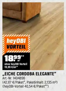 OBI ,,EICHE CORDOBA ELEGANTE" Angebot