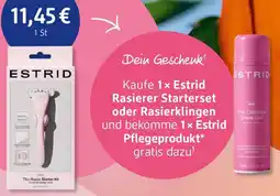 dm drogerie Estrid Rasierer Starterset oder Rasierklingen Angebot