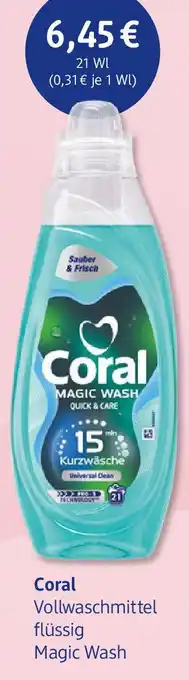 dm drogerie Coral Vollwaschmittel Angebot