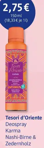 dm drogerie Tesori d'Oriente Deospray Angebot