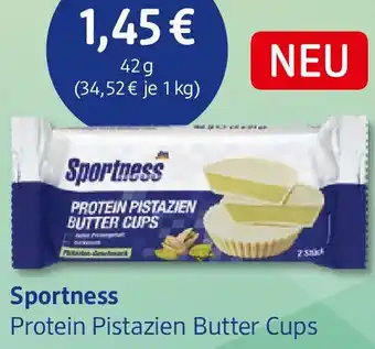 dm drogerie Sportness Protein Pistazien Butter Cups Angebot
