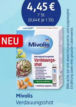dm drogerie Mivolis Verdauungsshot Angebot