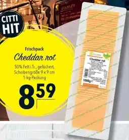 CITTI Markt Frischpack Cheddar rot Angebot