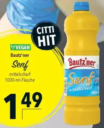 CITTI Markt Bautz'ner Senf Angebot