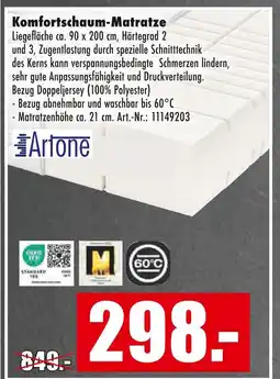 Möbel Mahler Artone komfortschaum-matratze Angebot