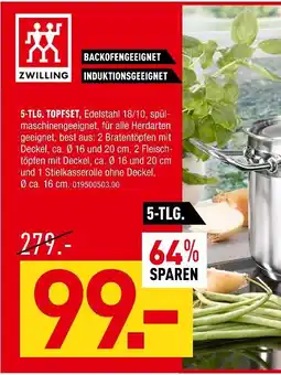 Möbel Wallach Zwilling 5-tlg. topfset Angebot