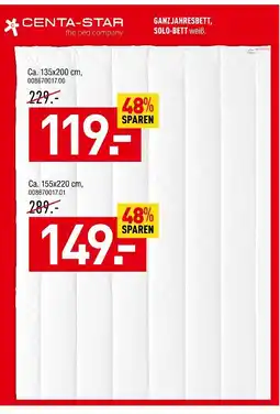 Möbel Wallach Centa-star ganzjahresbett, solo-bett Angebot