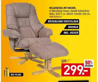 Möbel Wallach Relaxsessel mit hocker Angebot