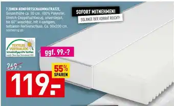 Möbel Wallach 7 zonen-komfortschaummatratze Angebot