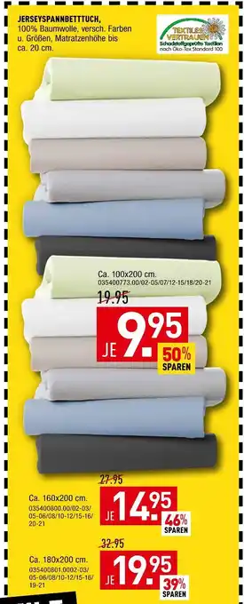 Möbel Wallach Jerseyspannbetttuch Angebot