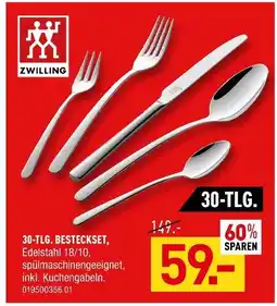 Möbel Wallach Zwilling 30-tlg. besteckset Angebot