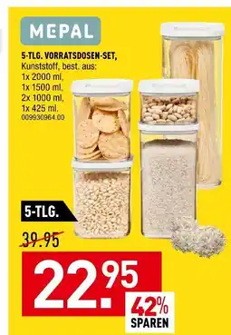 Möbel Wallach Mepal 5-tlg. vorratsdosen-set Angebot