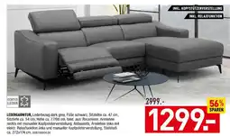 Möbel Wallach Ledergarnitur Angebot
