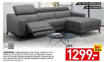 Möbel Wallach Ledergarnitur Angebot