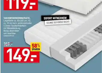 Möbel Wallach Taschenfederkernmatratze Angebot