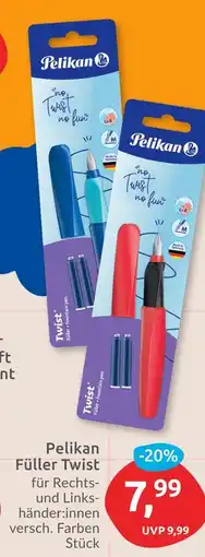 Budni Pelikan füller twist blau Angebot