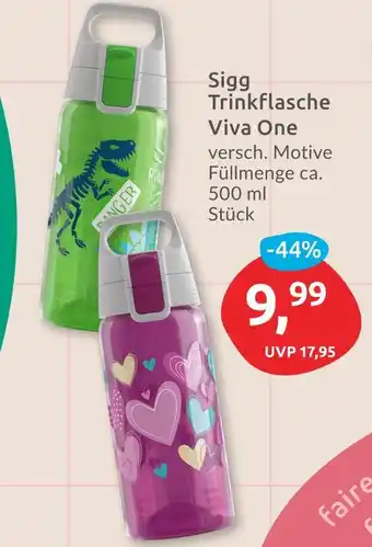 Budni Sigg trinkflasche viva one - dinosaurier motiv Angebot