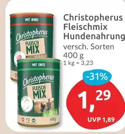 Budni Christopherus fleischmix hundenahrung mit rind Angebot