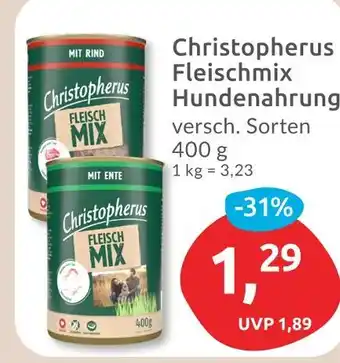 Budni Christopherus fleischmix hundenahrung mit rind Angebot