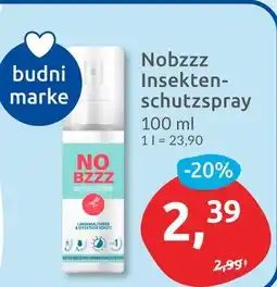 Budni Budni marke nobzzz insektenschutzspray Angebot