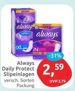 Budni Always always daily protect slipeinlagen xl extra long Angebot