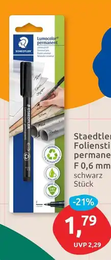Budni Staedtler folienstift permanent f 0,6 mm Angebot