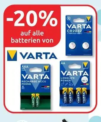 Budni Varta 20% Angebot