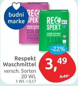 Budni Budni marke respekt waschmittel color Angebot