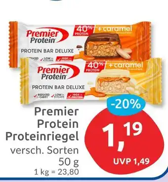 Budni Premier protein protein bar deluxe + caramel Angebot