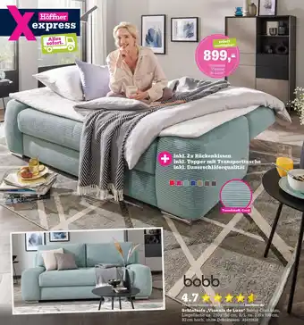 Höffner Bobb schlafsofa „viannie de luxe“ Angebot