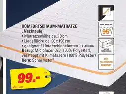 Höffner Komfortschaum-matratze nachteule Angebot