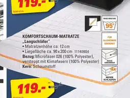Höffner Komfortschaum-matratze langschläfer Angebot