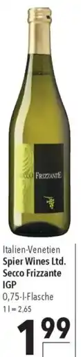 CITTI Markt Spier Wines Ltd. Secco Frizzante IGP Angebot