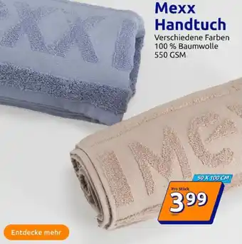 Action Mexx Handtuch Angebot