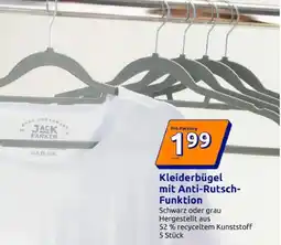 Action Kleiderbügel mit Anti-Rutsch Funktion Angebot