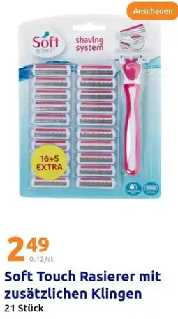 Action Soft Touch Rasierer mit zusätzlichen Klingen Angebot