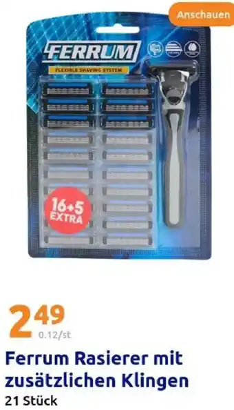 Action Ferrum Rasierer mit zusätzlichen Klingen Angebot