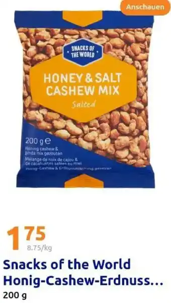 Action Snacks of the World Honig-Cashew-Erdnuss... Angebot